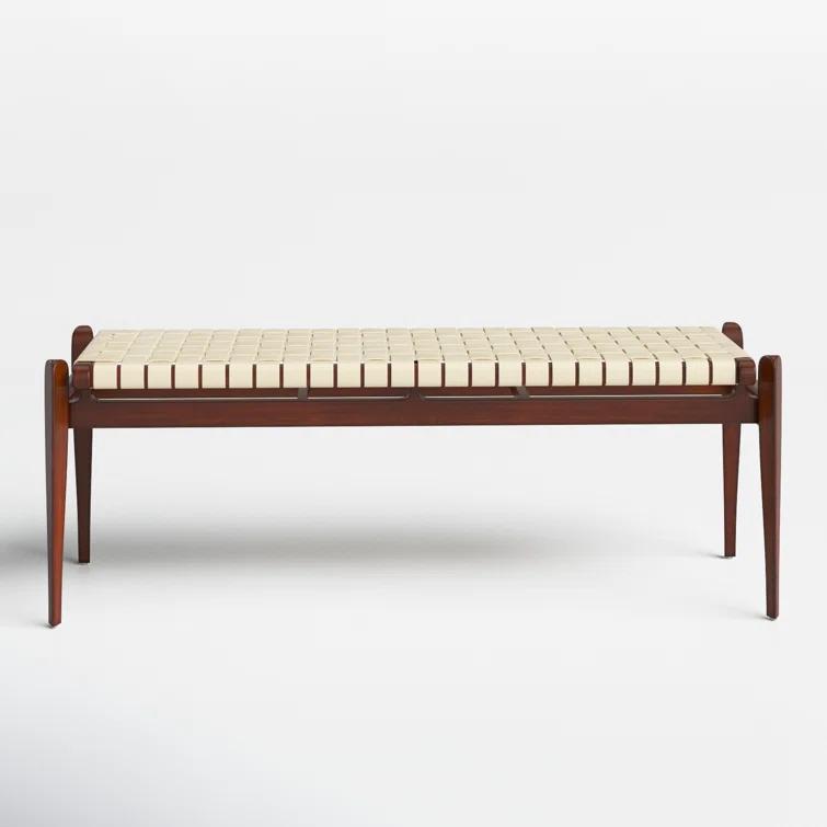 Kenan Genuine Leather Bench