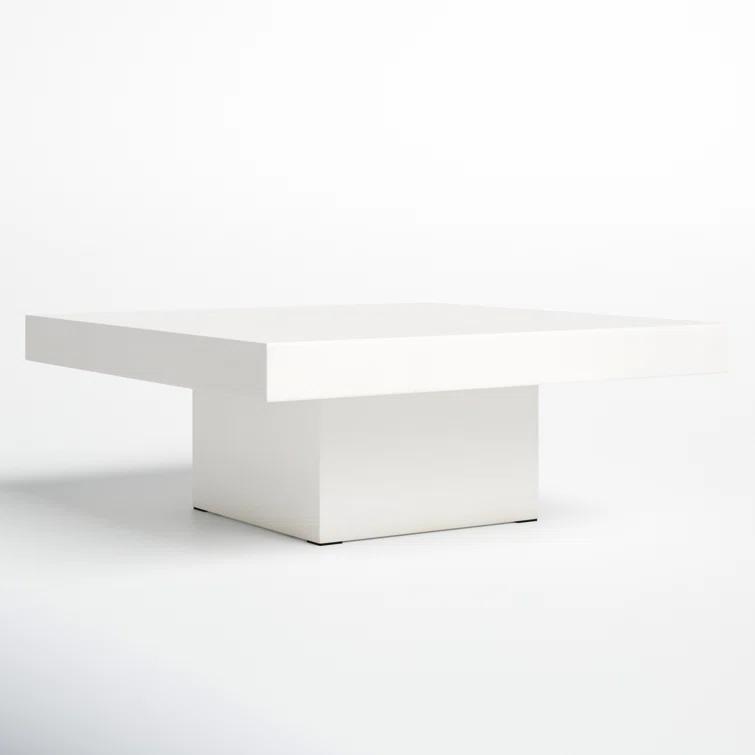 AllModern Kareen Concrete Pedestal Coffee Table & Reviews | AllModern