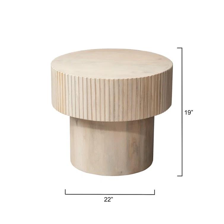 Notch Solid Wood End Table