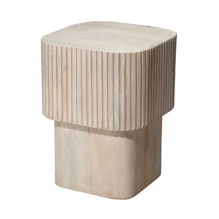 Jamie Young Company Notch Solid Wood End Table
