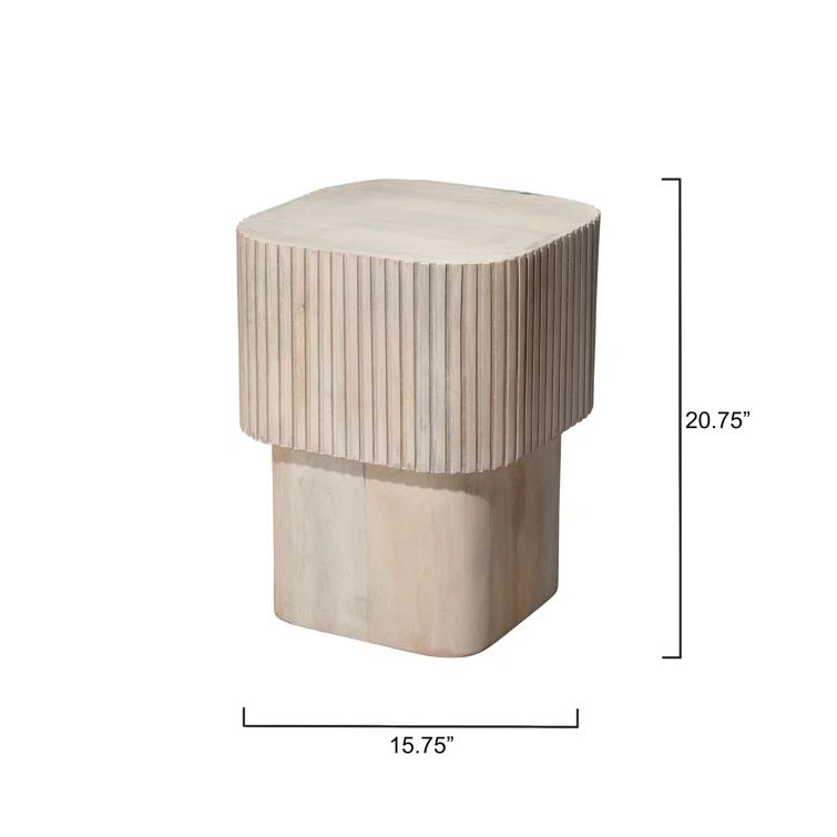 Jamie Young Company Notch Solid Wood End Table