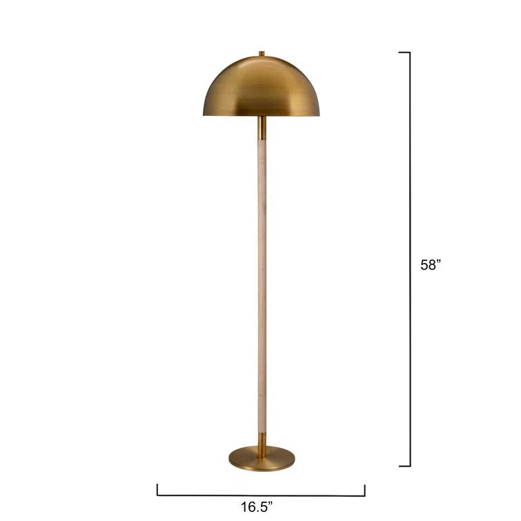 Standish Floor Lamp - Brass
