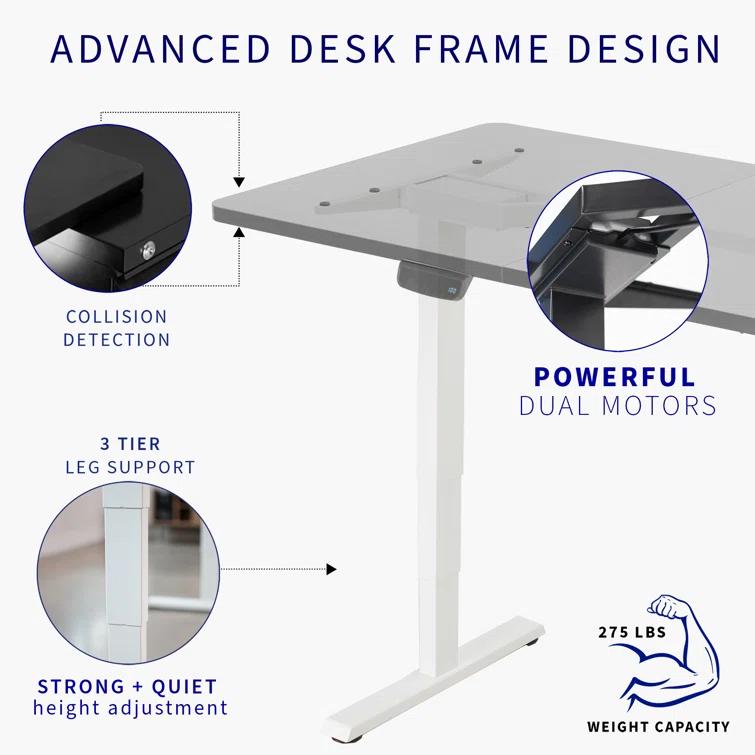 Vivo Electric 71" x 30" Stand Up Desk Workstation, 2B7B Series