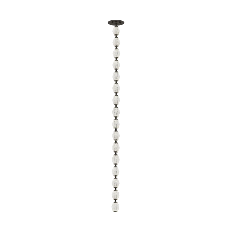 Natural Brass Crystal LED Pendant Light for Indoor/Outdoor