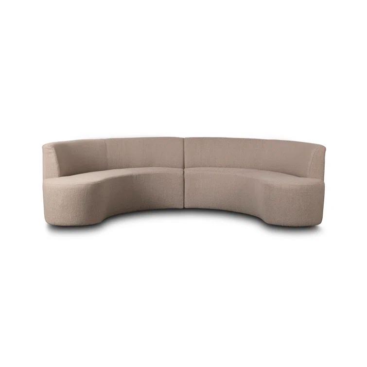 Kaylani Dining Bench - Taupe Performance Fabric