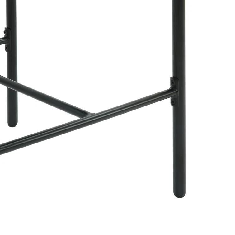 Dahlia Upholstered Counter Stool with Metal Frame