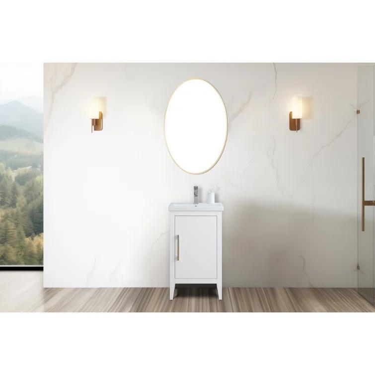 20'' Single Bathroom Vanity with Ceramic Top