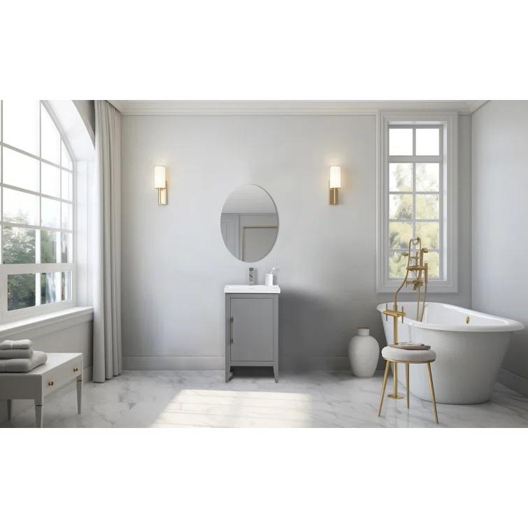 20'' Single Bathroom Vanity with Ceramic Top
