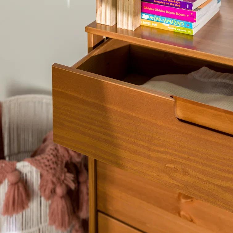 Yarber Groove 3 Drawer Solid Wood Chest