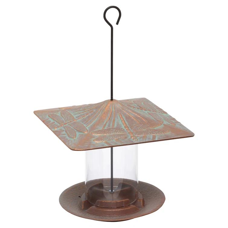 Whitehall Products Dragonfly Tube Bird Feeder