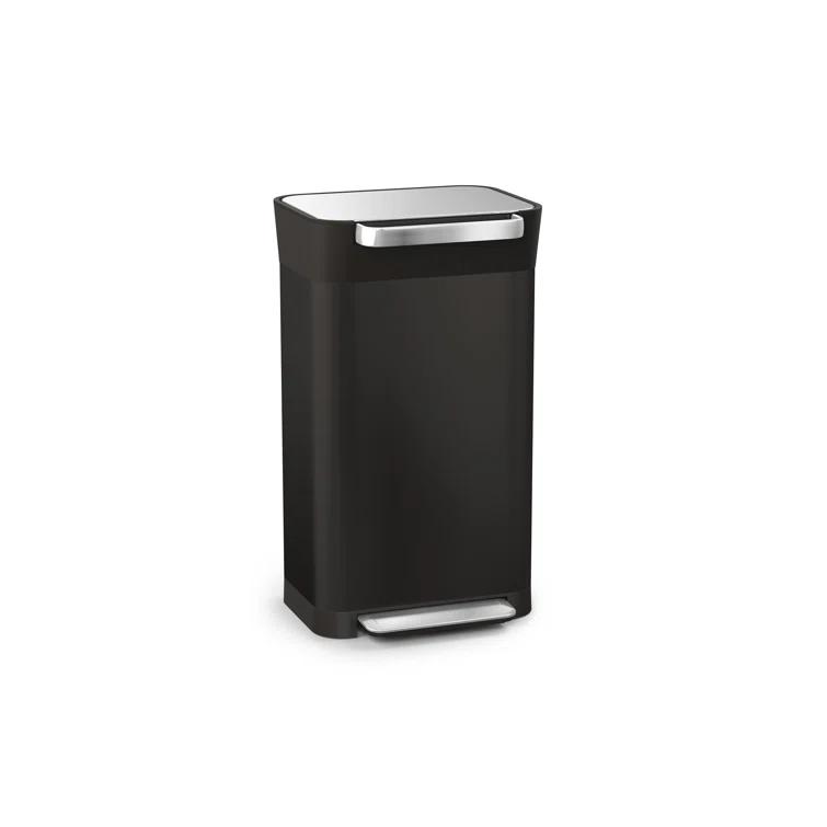 Joseph Joseph Titan 30L Indoor Step Trash Can - Carbon Black