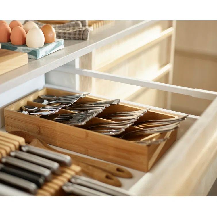 Joseph Joseph Joseph Joseph DrawerStore Large Bamboo Silverware Organizer