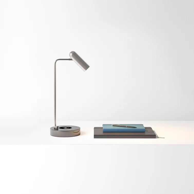 Avon 17" Desk Lamp With USB And Wireless Charging