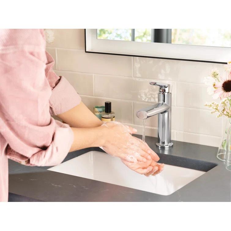Moen Moen Meena Single Hole Bathroom Faucet with Drain Assembly 84794