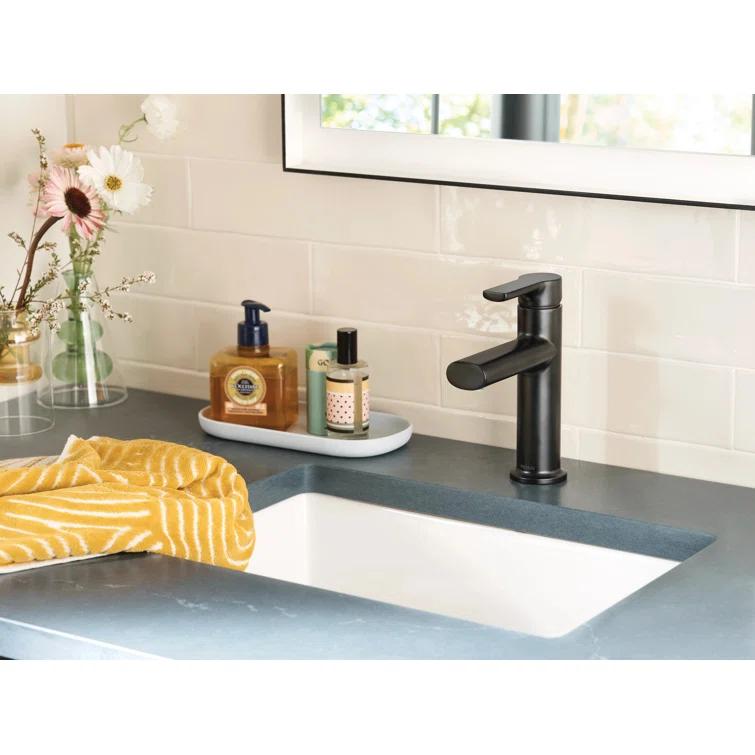 Moen Meena Single Hole Bathroom Faucet with Drain Assembly