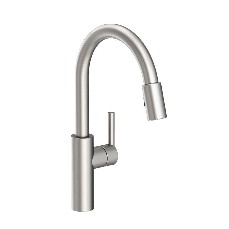East Linear Pull Down Single Handle Kitchen Faucet