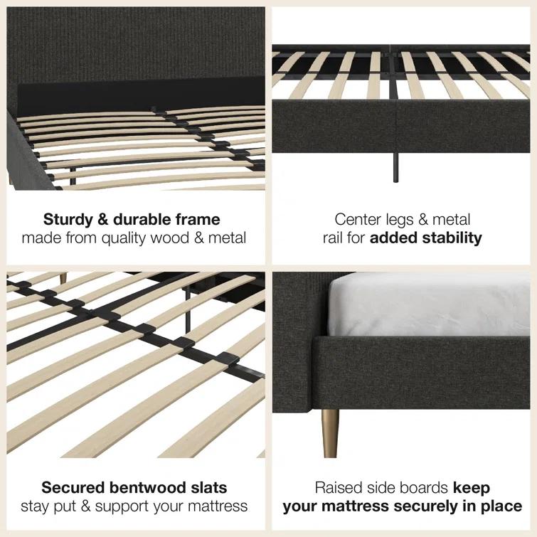 Daphne Upholstered Platform Bed