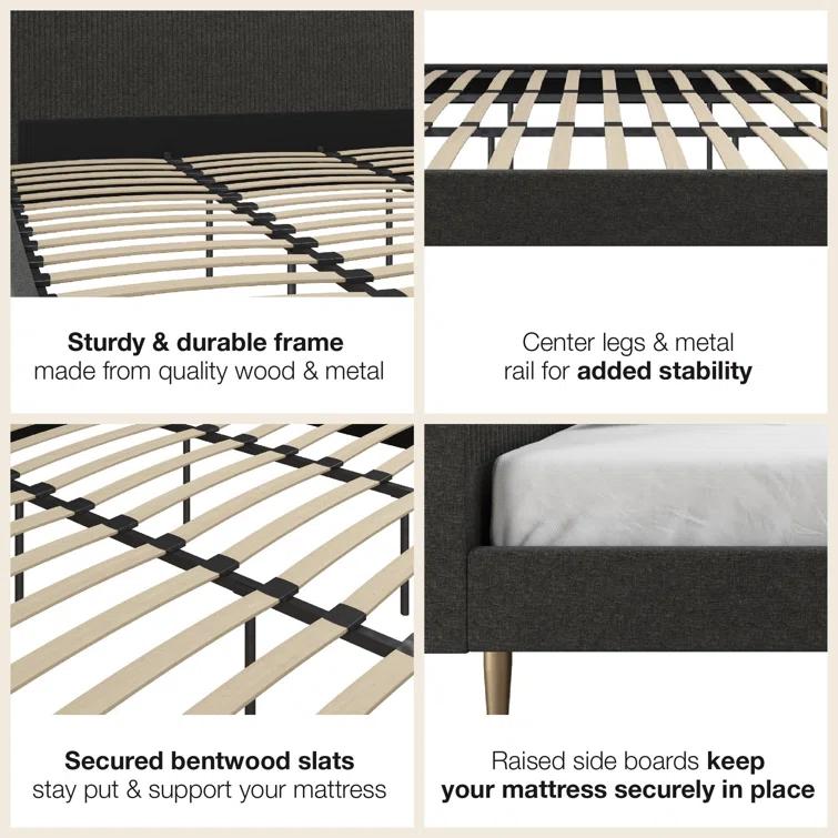 Daphne Upholstered Platform Bed