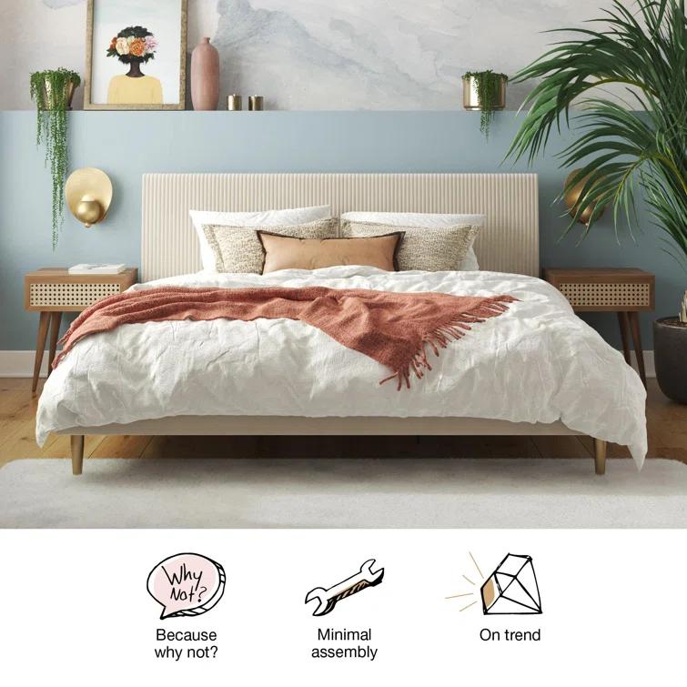 Daphne Upholstered Platform Bed
