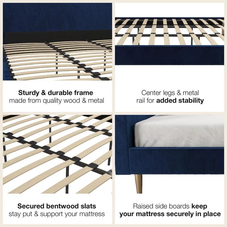 Daphne Upholstered Platform Bed