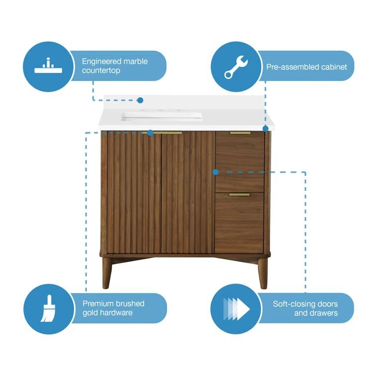 Gabi 36 in. Single Sink Bathroom Vanity