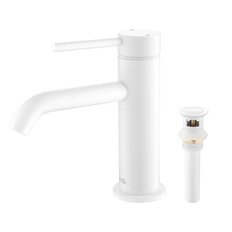 Circular Single-Hole Single-handle Bathroom Faucet