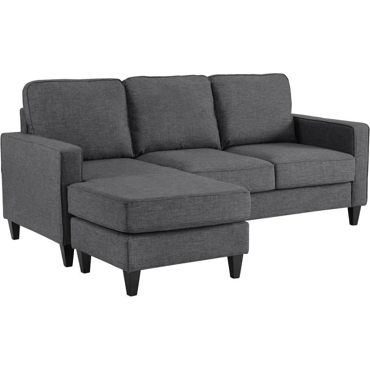 Serta Harmon Upholstered Reversible Sectional Sofa and Chaise