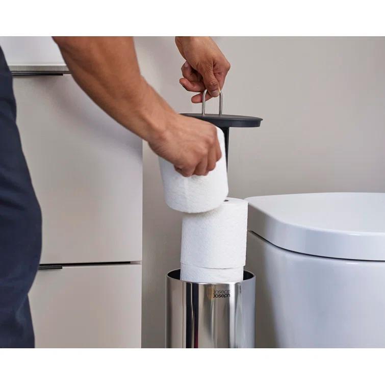 Joseph Joseph 70593 Joseph Joseph EasyStore Luxe Concealed Toilet Paper Holder