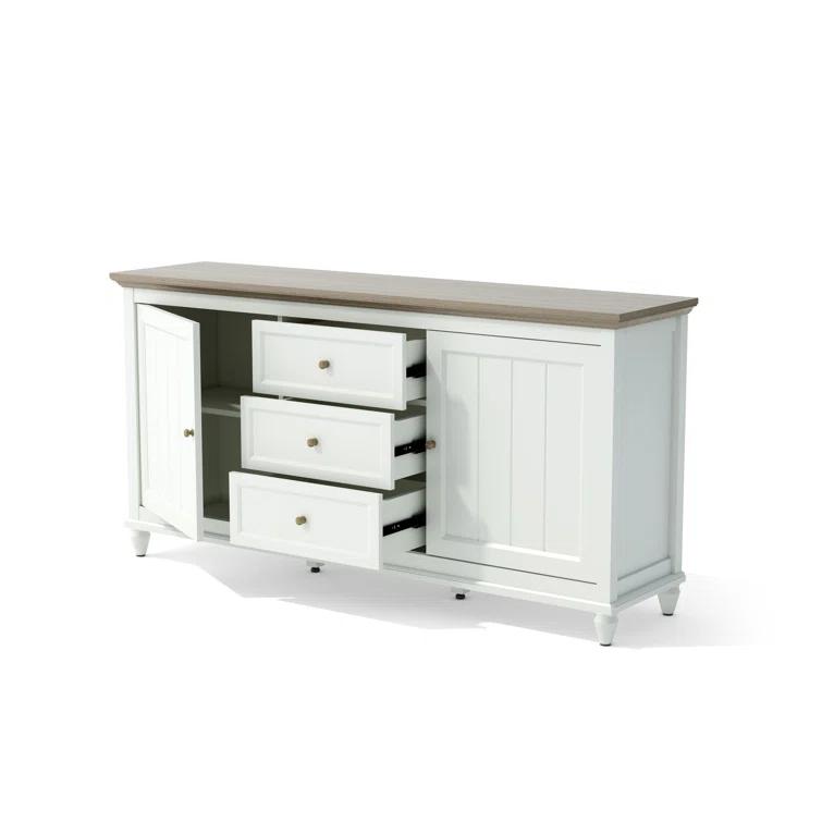 Anderson Chenon Sideboard - White & Brown