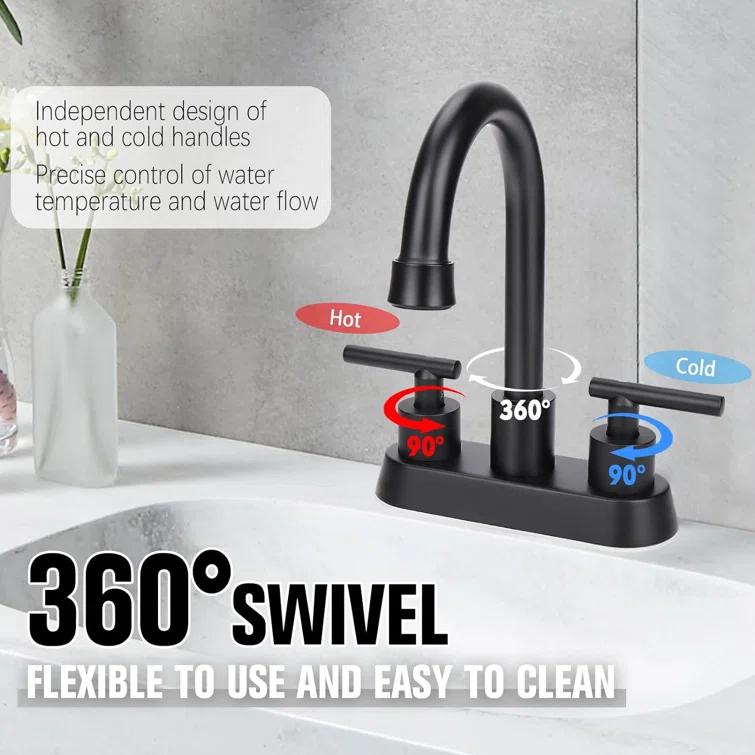 Centerset 2-handle Bathroom Faucet