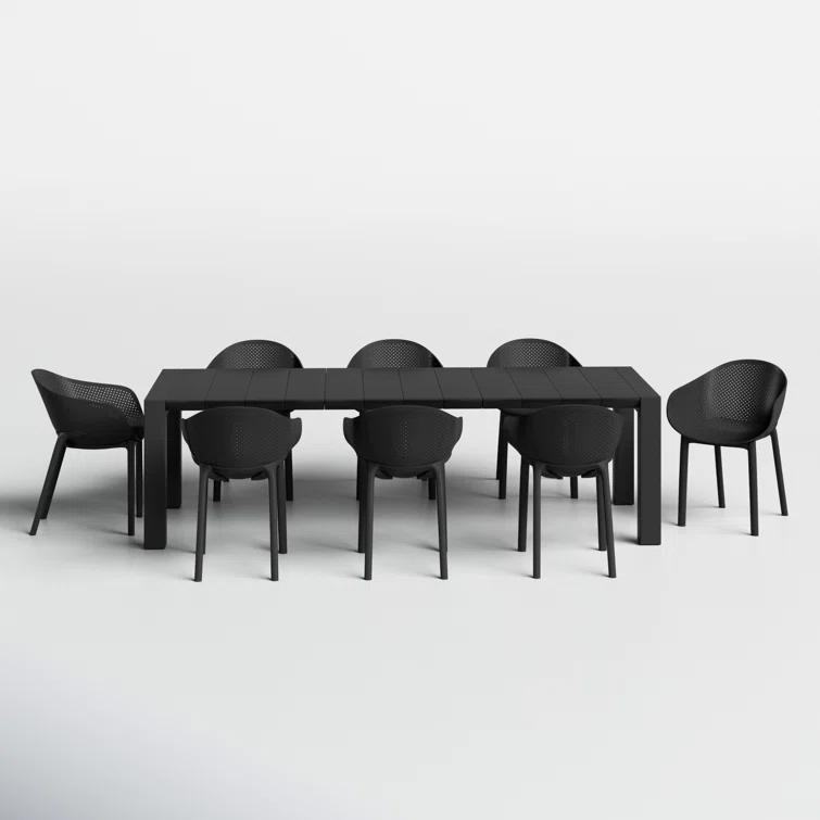 Farrah 102'' Rectangular 8 - Person Outdoor Dining Set
