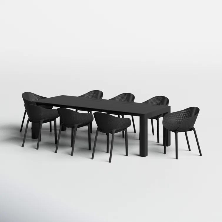Farrah 102'' Rectangular 8 - Person Outdoor Dining Set