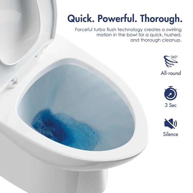 Denbigh Chair Height Elongated Comfort Height One-Piece Toilet (Seat Included)