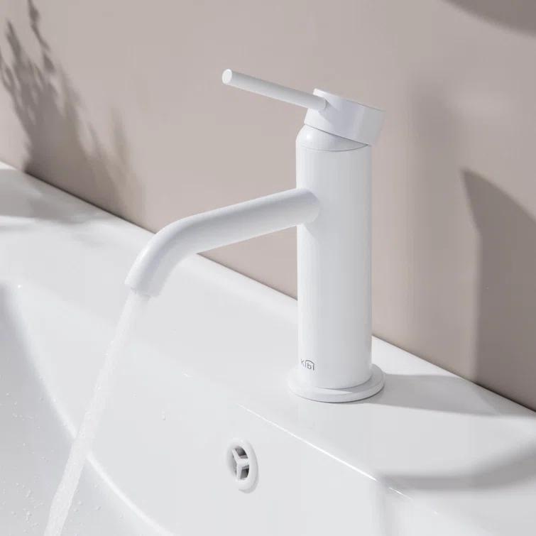 Circular Single-Hole Single-handle Bathroom Faucet