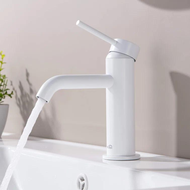 Circular Single-Hole Single-handle Bathroom Faucet