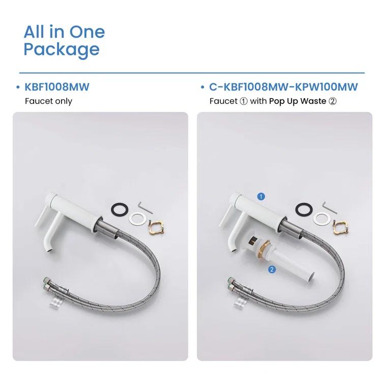 Circular Single-Hole Single-handle Bathroom Faucet