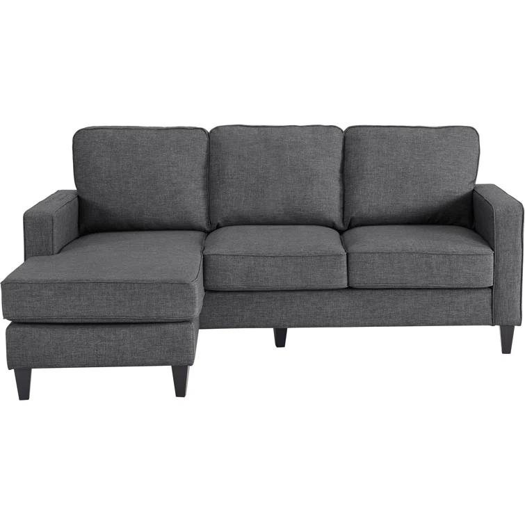 Serta Harmon Upholstered Reversible Sectional Sofa and Chaise