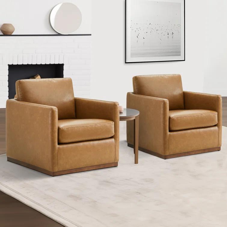 Benten Upholstered Swivel Armchair
