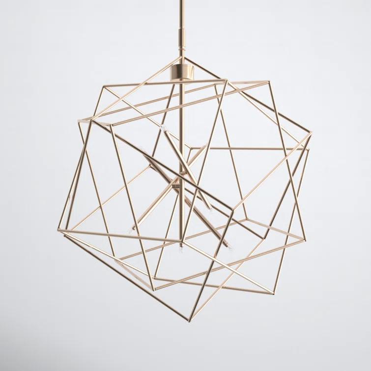 Ezo 7 Light Metal Geometric Chandelier