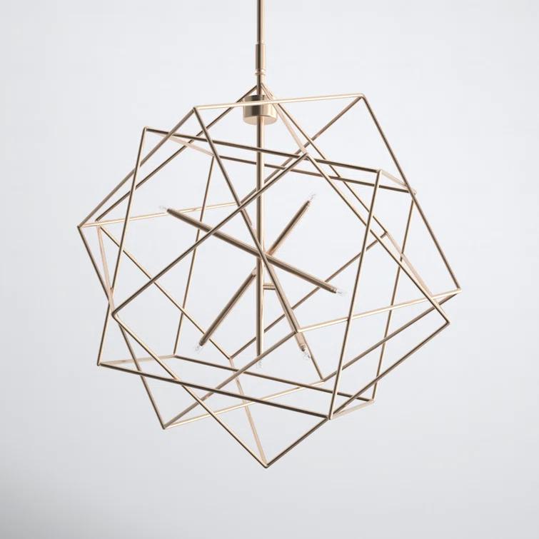 Ezo 7 Light Metal Geometric Chandelier