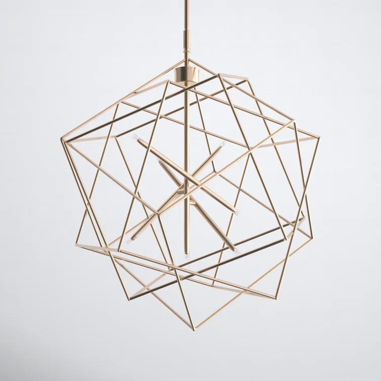 Ezo 7 Light Metal Geometric Chandelier