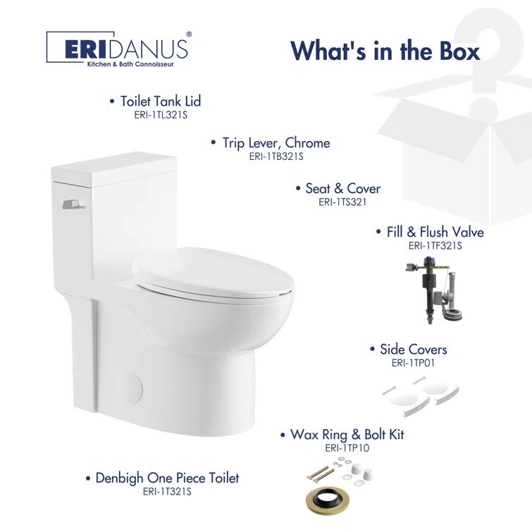 Denbigh Chair Height Elongated Comfort Height One-Piece Toilet (Seat Included)