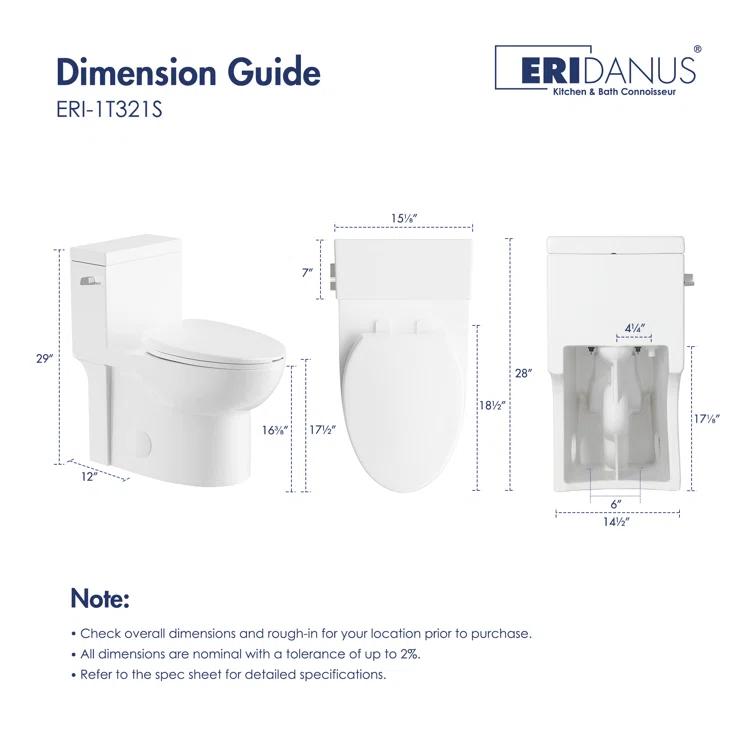 Denbigh Chair Height Elongated Comfort Height One-Piece Toilet (Seat Included)