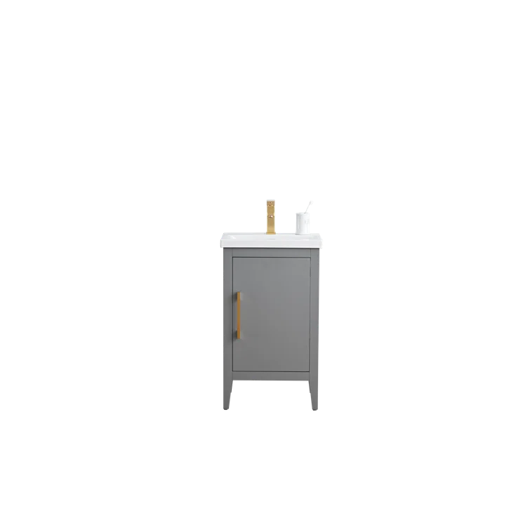 20'' Single Bathroom Vanity with Ceramic Top