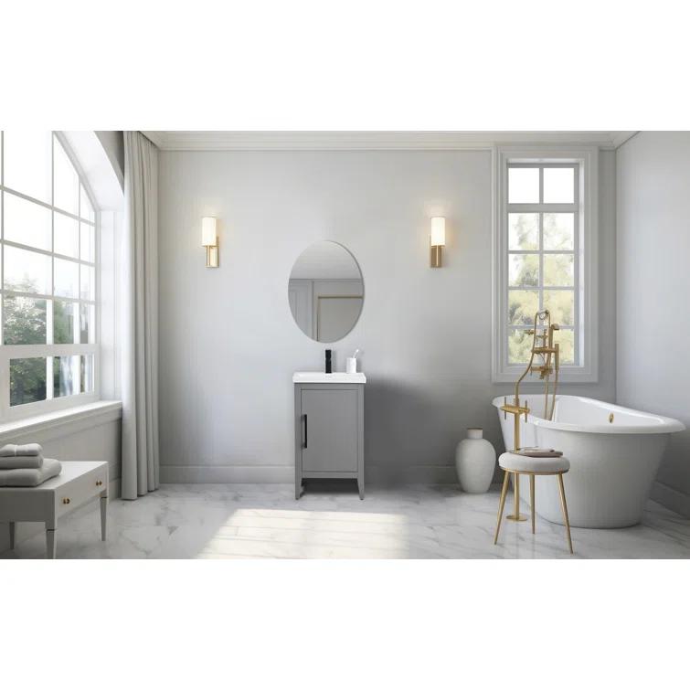 20'' Single Bathroom Vanity with Ceramic Top