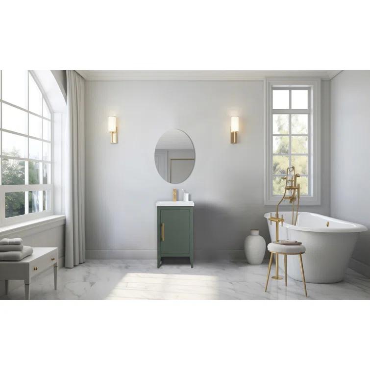 20'' Single Bathroom Vanity with Ceramic Top