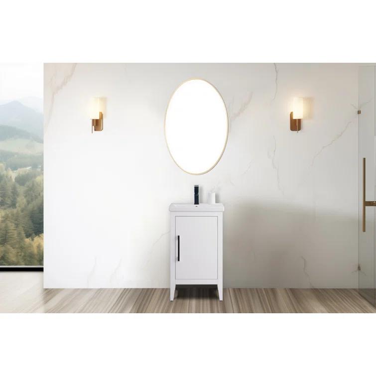 20'' Single Bathroom Vanity with Ceramic Top