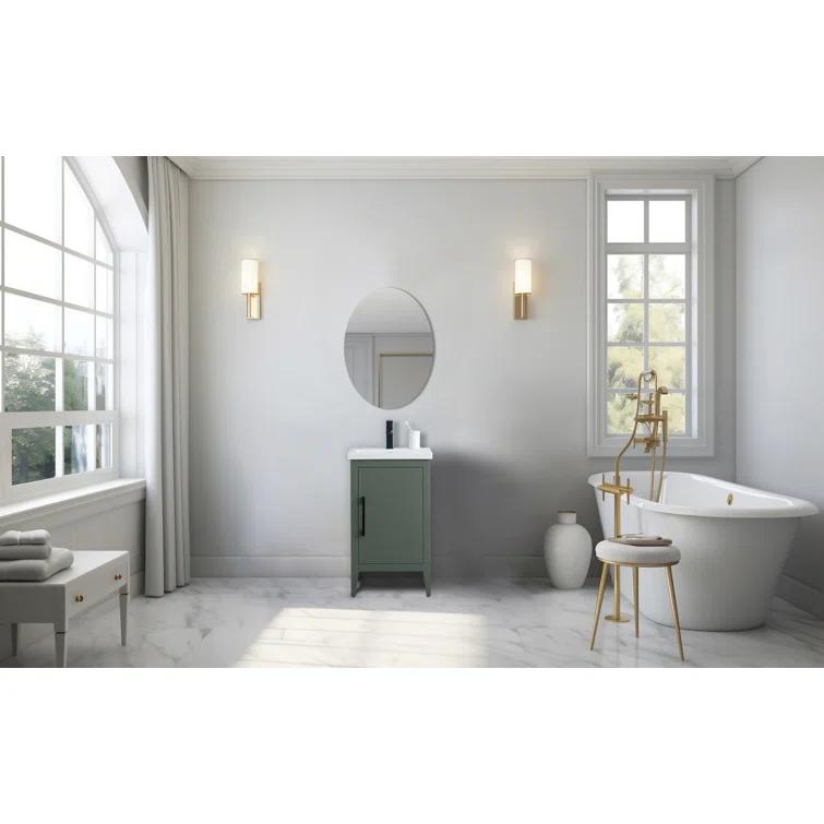 20'' Single Bathroom Vanity with Ceramic Top