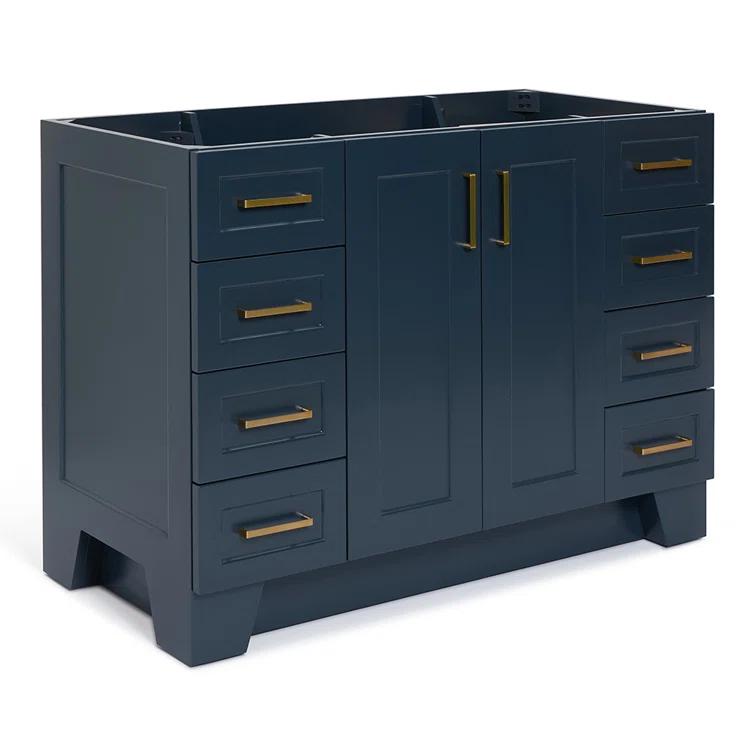Sawyer 48'' Solid Wood Single Bathroom Vanity Base Only, Base Cabinet without Top
