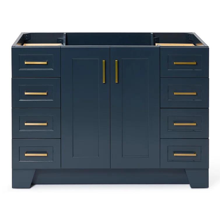 Sawyer 48'' Solid Wood Single Bathroom Vanity Base Only, Base Cabinet without Top
